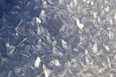 arka plan buz kristalleri ile