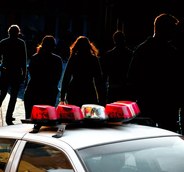 NY carro de polícia — Fotografia de Stock