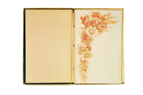 Anteckningsboken med blommönster — Stockfoto