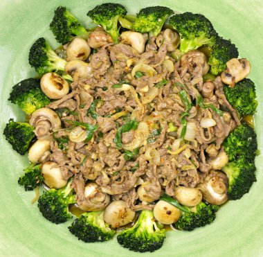 koyun eti ile Çin çanak