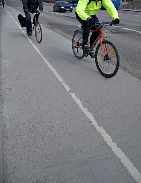 Два велосипедиста — стоковое фото