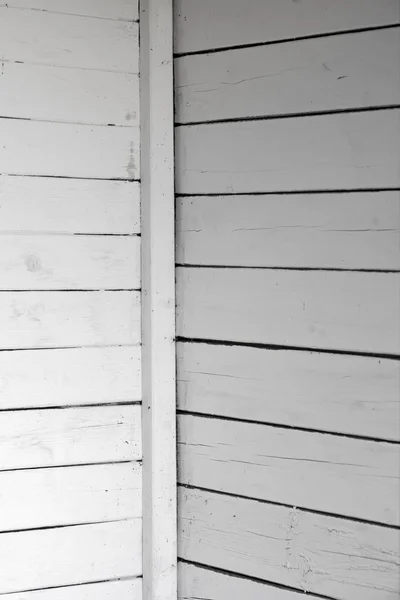 Dinding kayu putih lapuk — Stok Foto