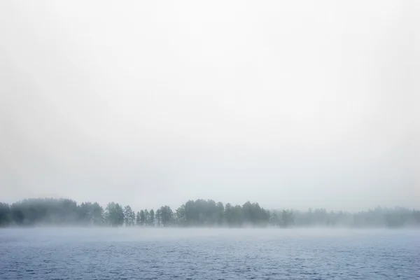 Wzburzone morze we mgle — Zdjęcie stockowe