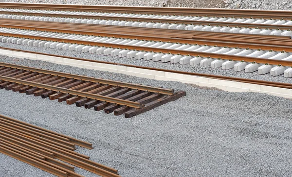 New railway — Stock Photo, Image