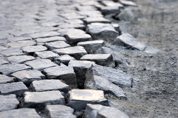 Pietre di strada cubiche — Foto Stock