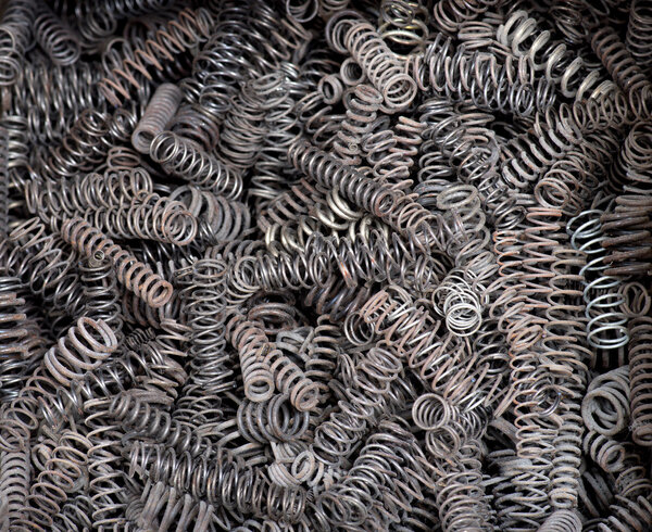 Rusty metal springs