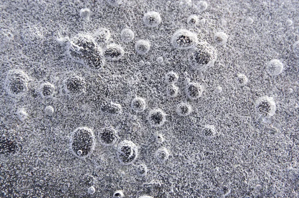 Burbujas en hielo — Foto de Stock