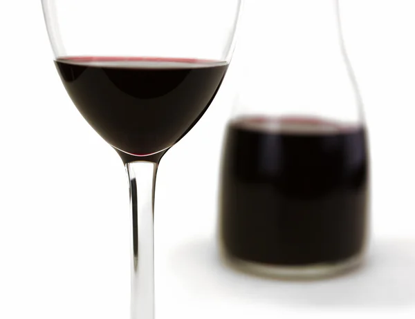 Glas Rotwein — Stockfoto