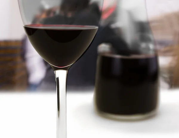 Glas Rotwein — Stockfoto