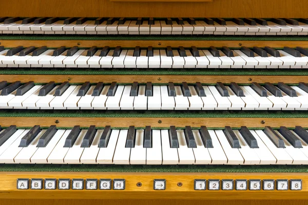 Organ keyboard — Stock Photo, Image