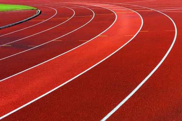 Curva das pistas de rolamento — Fotografia de Stock