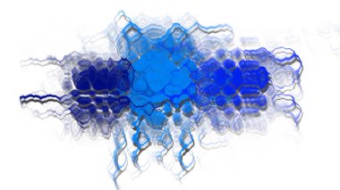 Mavinin farklı tonlarında döndürme desenli arkaplan