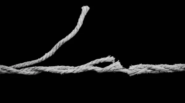 개념에 분리되어 Rope Breaking — 스톡 사진