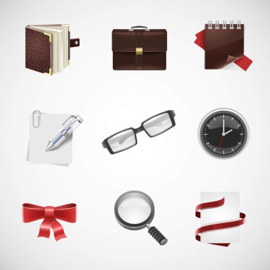 Web vektör Icon set