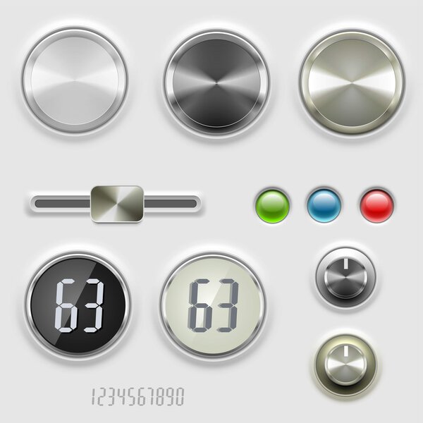 Управление громкостью векторных циферблатов
