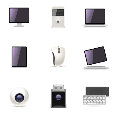PC vektör Icon set