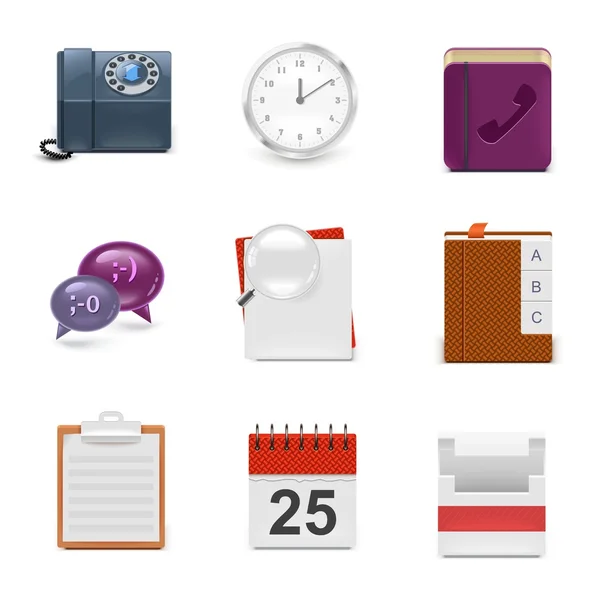 Universele office vector icon set — Stockvector