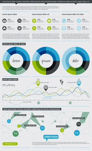 Delar av infographics — Stock vektor