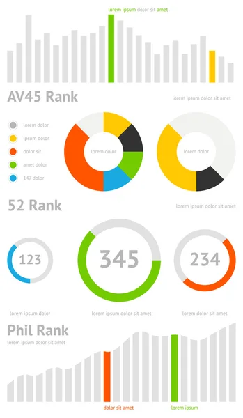 Elements of Infographics — Stock Vector