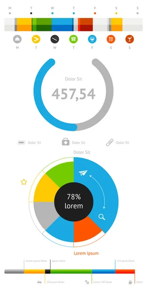 Elements of Infographics — Stock Vector