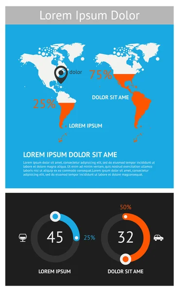 Elementen van infographics — Stockvector