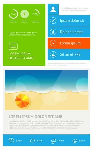 Elementen van infographics — Stockvector