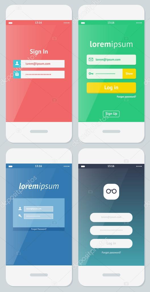Mobile user interface template