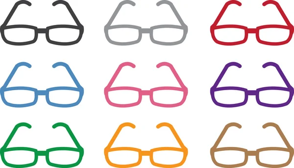 Colores de gafas — Archivo Imágenes Vectoriales