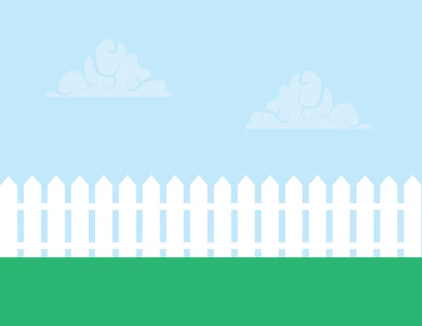 Picket Fence — Stock Vector