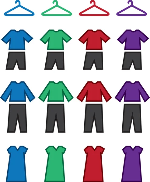Šaty barvy — Stockový vektor
