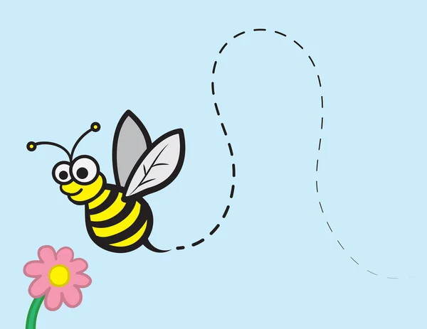 Bee Character — Stock Vector