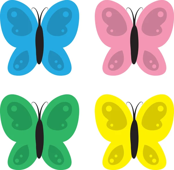 Butterflies — Stock Vector