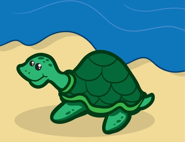 Kaplumbağa karakter — Stok Vektör