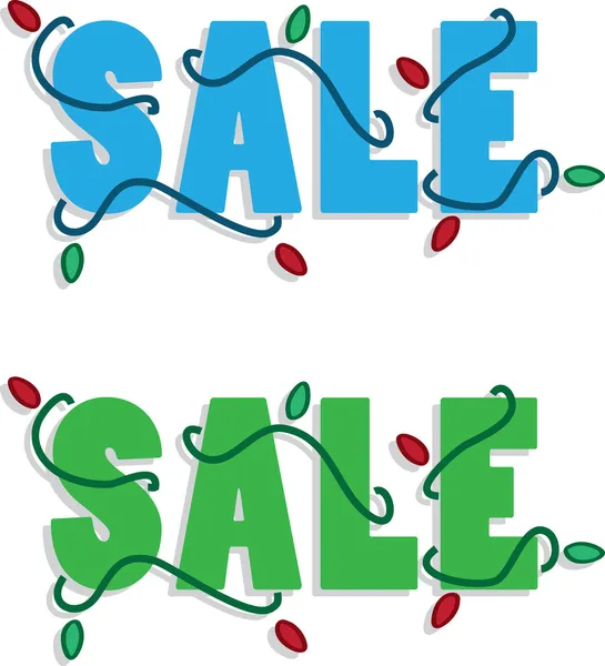 Holiday Sale Text — Stock Vector