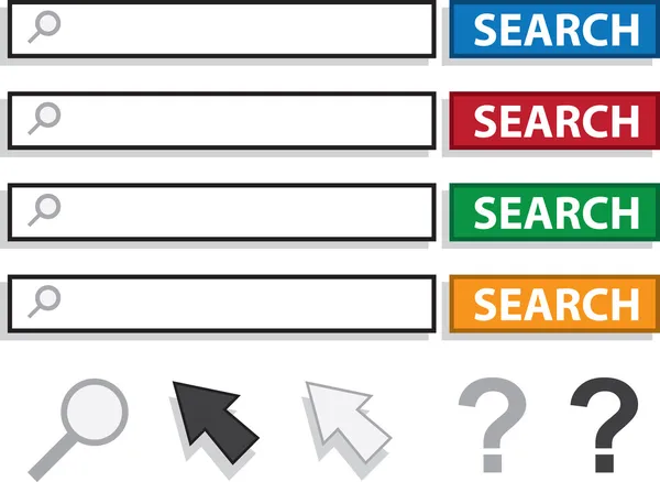 Поля пошуку — стоковий вектор
