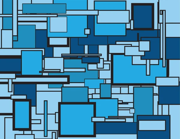 Abstract blue rechthoeken — Stockvector