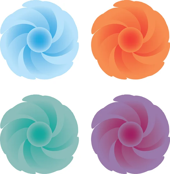 Couleurs de fleur Tumble — Image vectorielle