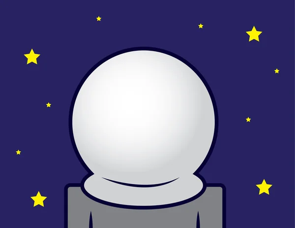 Space Helmet Blank — Stock Vector