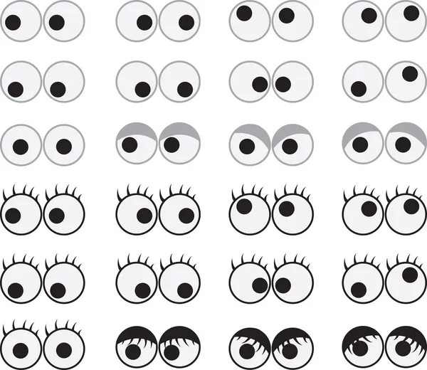 Olhos Googly — Vetor de Stock