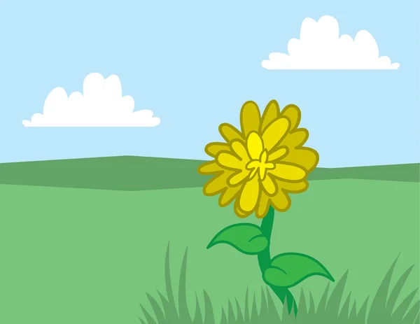 Dandelion สีเหลือง — ภาพเวกเตอร์สต็อก