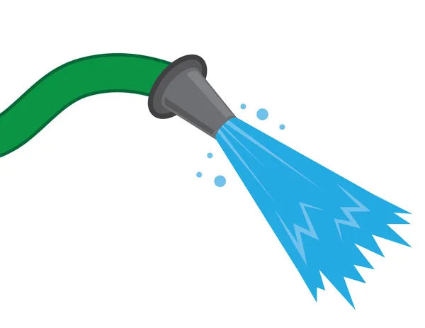 Spray de agua de manguera — Vector de stock