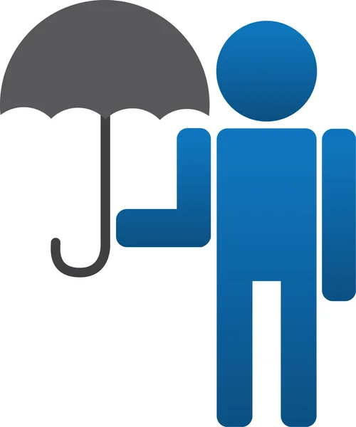 Guarda-chuva Guy —  Vetores de Stock