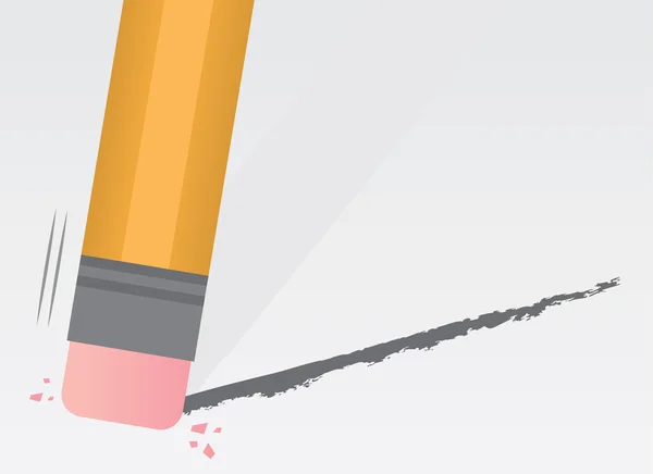 Kalem siliniyor — Stok Vektör