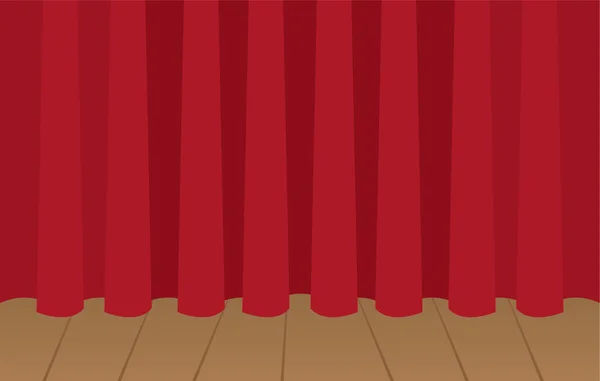 Étape rideau fermé — Image vectorielle