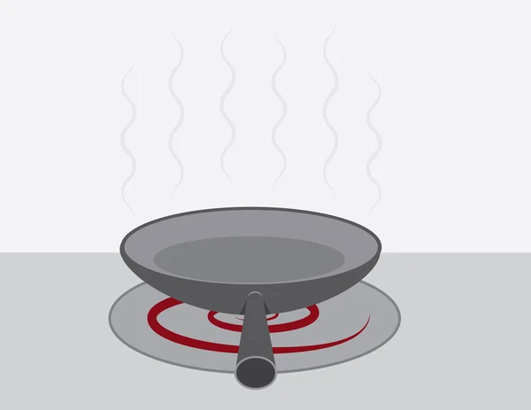 Stufa Pan cottura a vapore — Vettoriale Stock