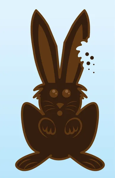 Bunny Chocolate bite — Stock Vector