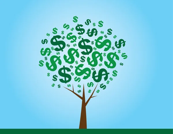 Money Tree — Stock Vector