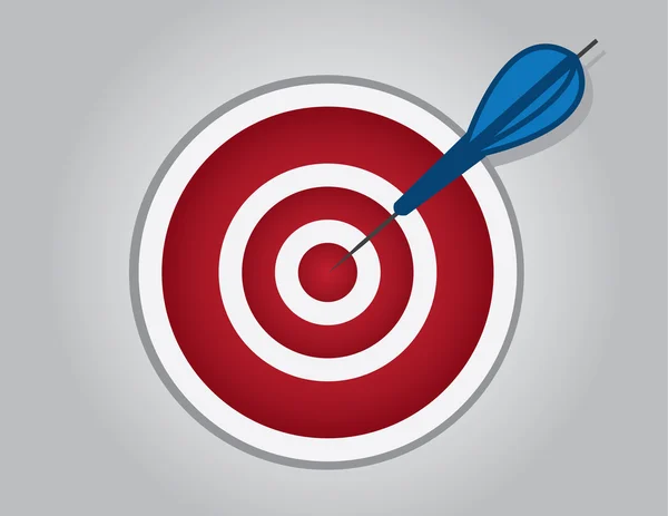 Bullseye Dart — Stock Vector