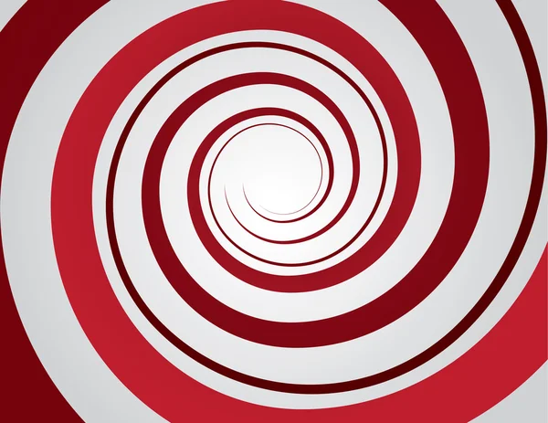 Espiral rojo — Vector de stock