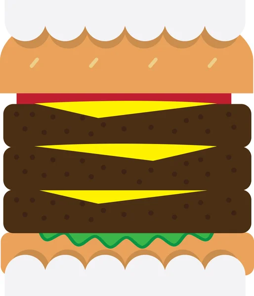 Hamburger Teeth — Stock Vector